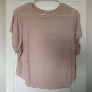 Women's Pink Short Sleeve Top